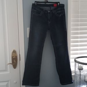 Bootcut Women's jeans dark denim size 8 brand Cristina V